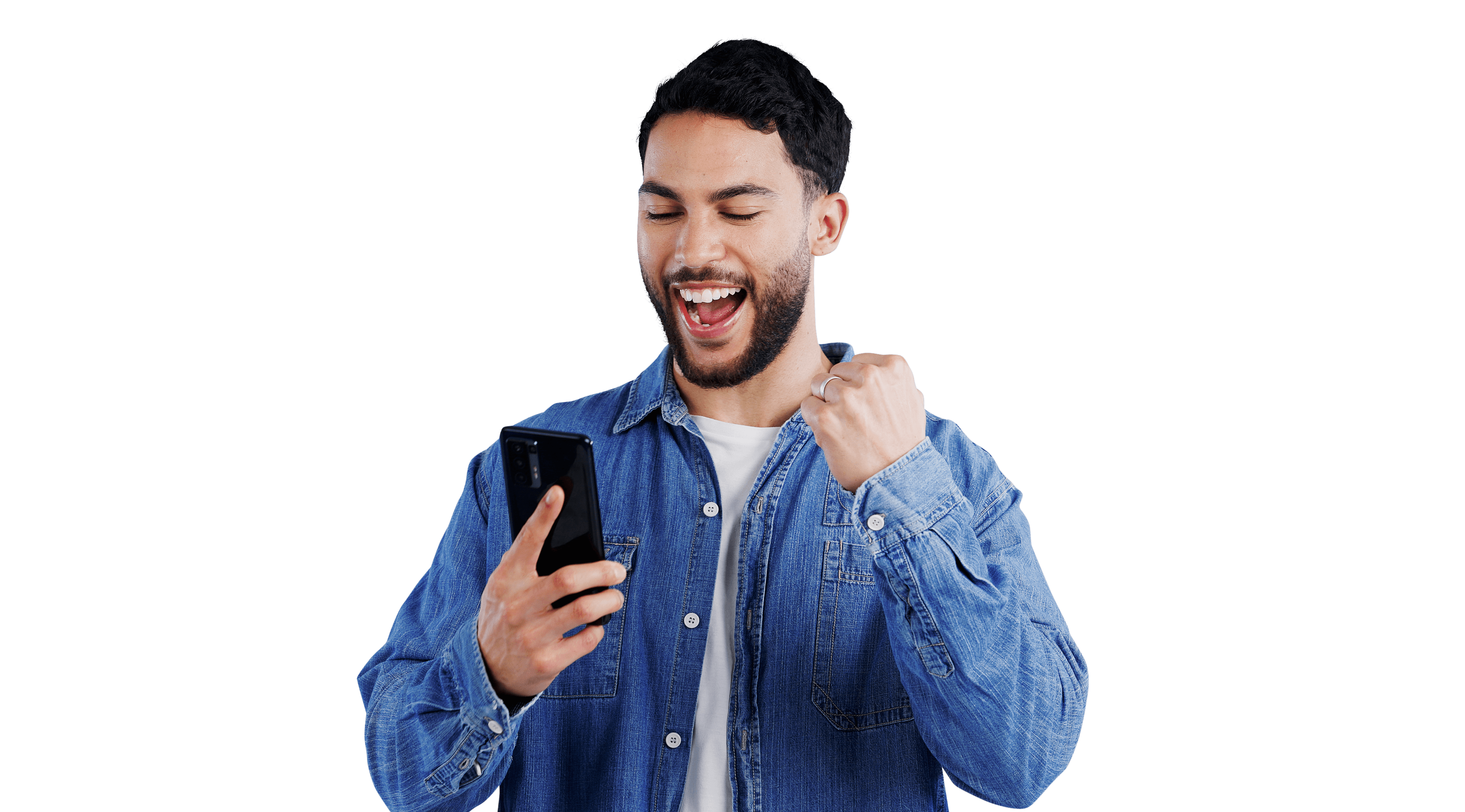 man with a phone
