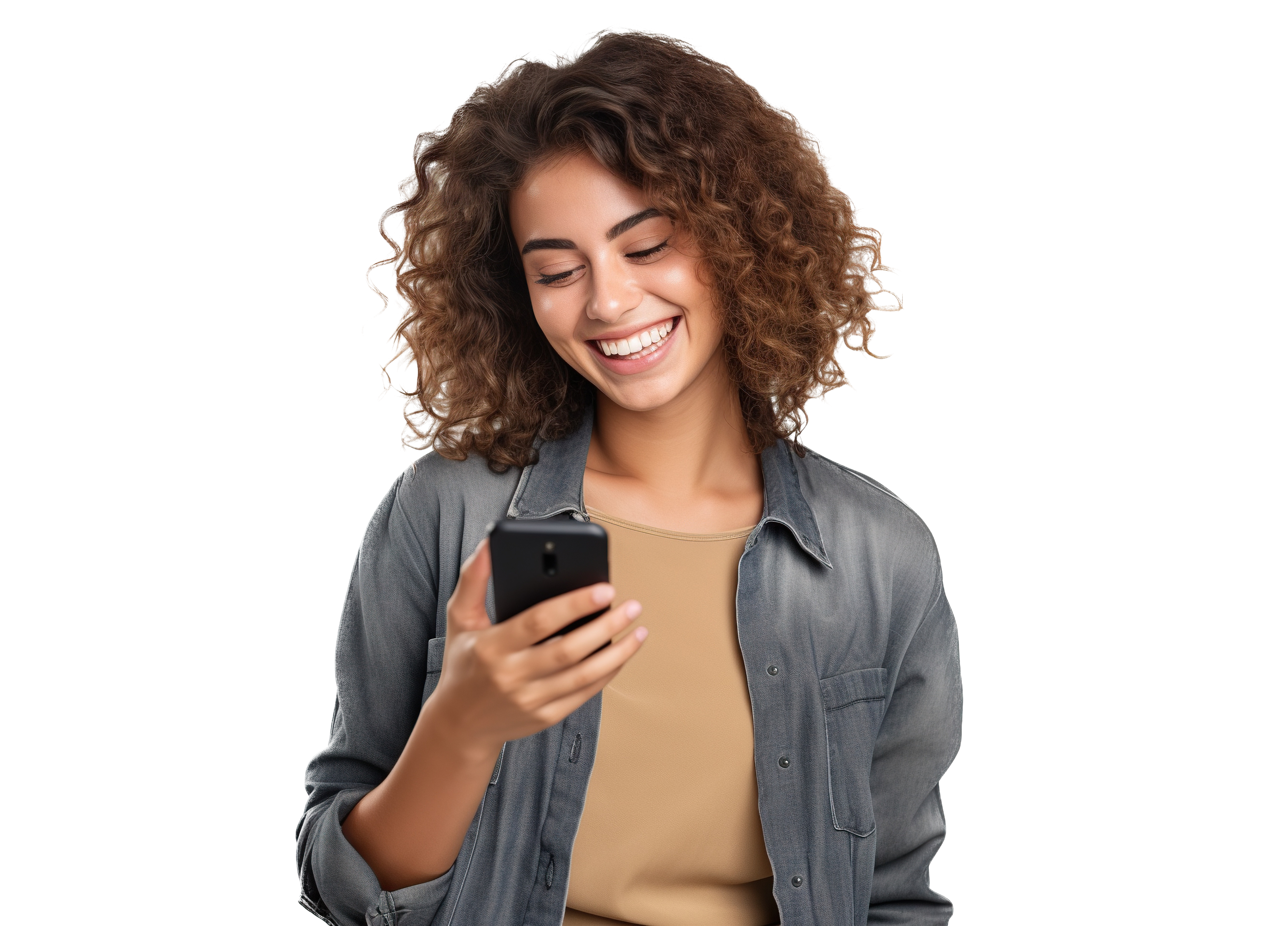 girl with phone